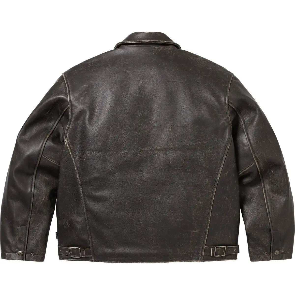 Schott FW25 WEEK11 Кожаная Куртка Racer Куртки и Пальто Unisex Supreme, черный — фото 2