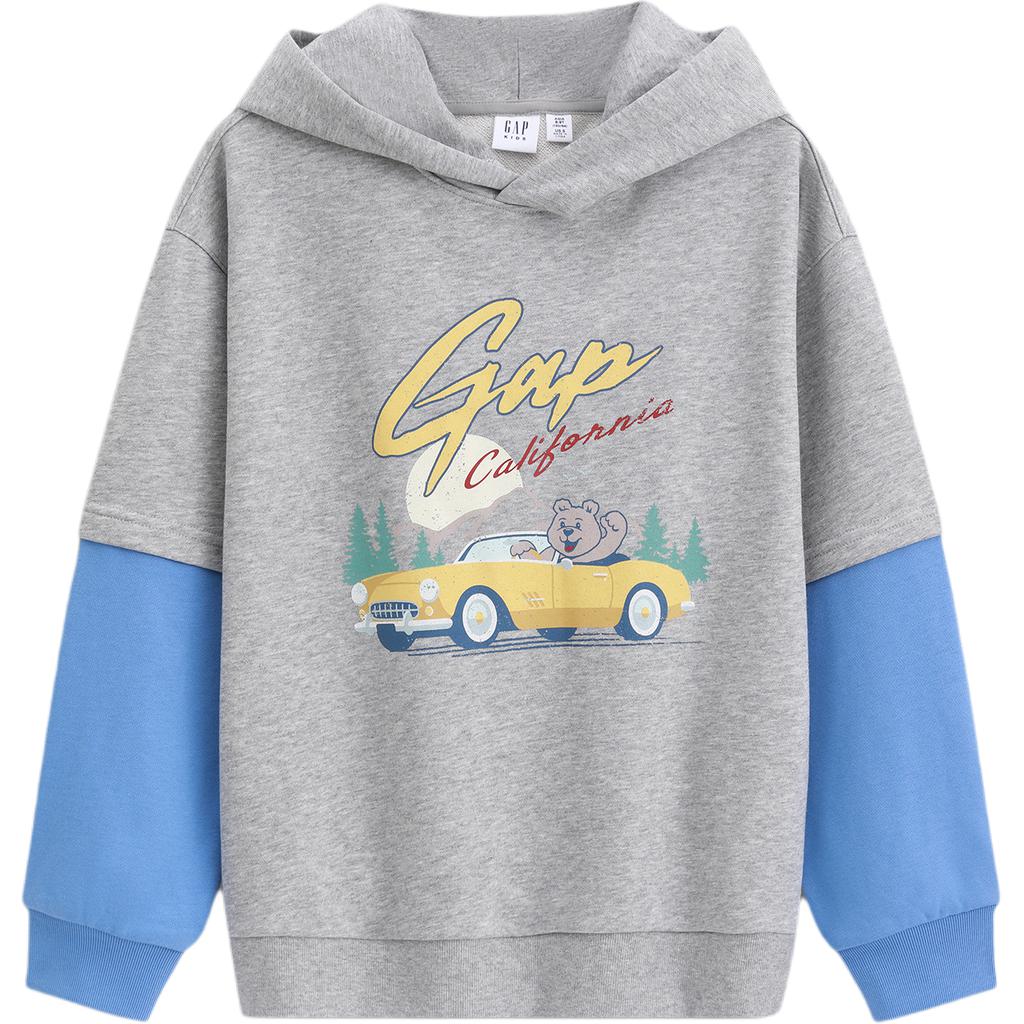 

Детский худи GAP, светло-heather серый