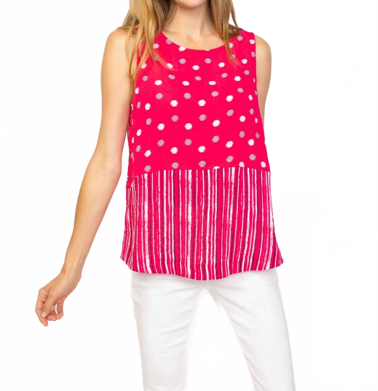 

Майка с пуговицами по бокам Express Mix, цвет розовый Habitat, розовый