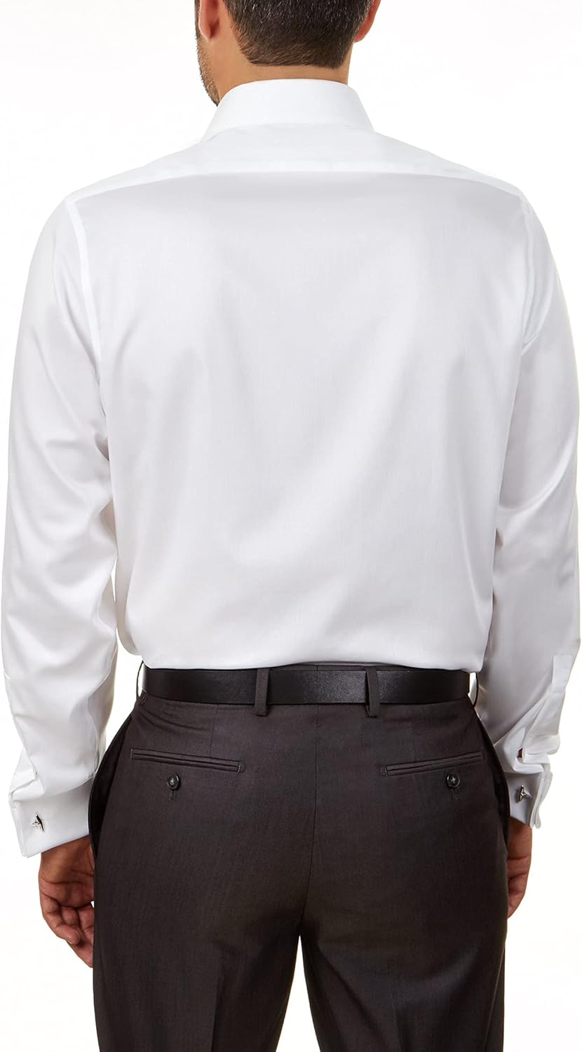 Мужская рубашка Calvin Klein Stretch Slim Fit Mini Check, не требующая глажки, White — фото 2