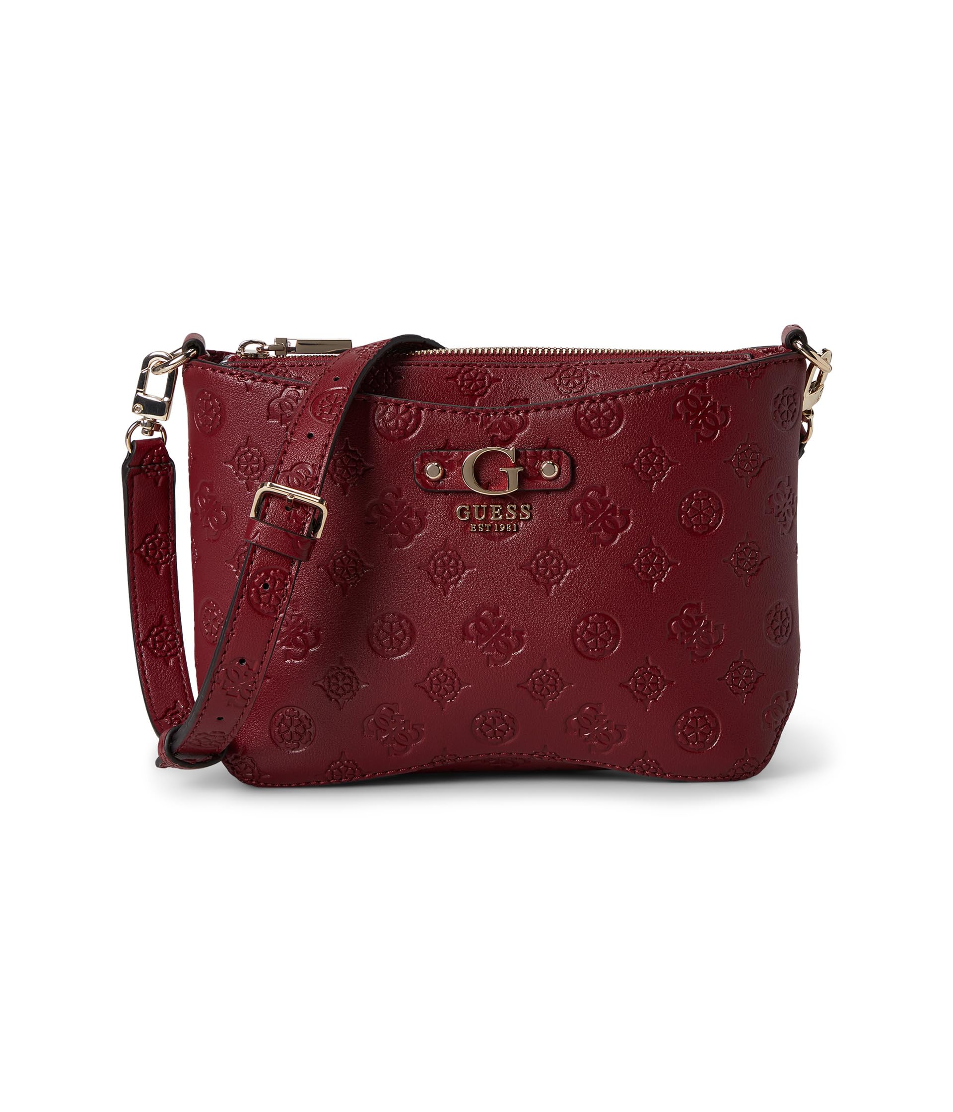 

Сумка кросс-боди GUESS Gerty Crossbody Top Zip, цвет Claret