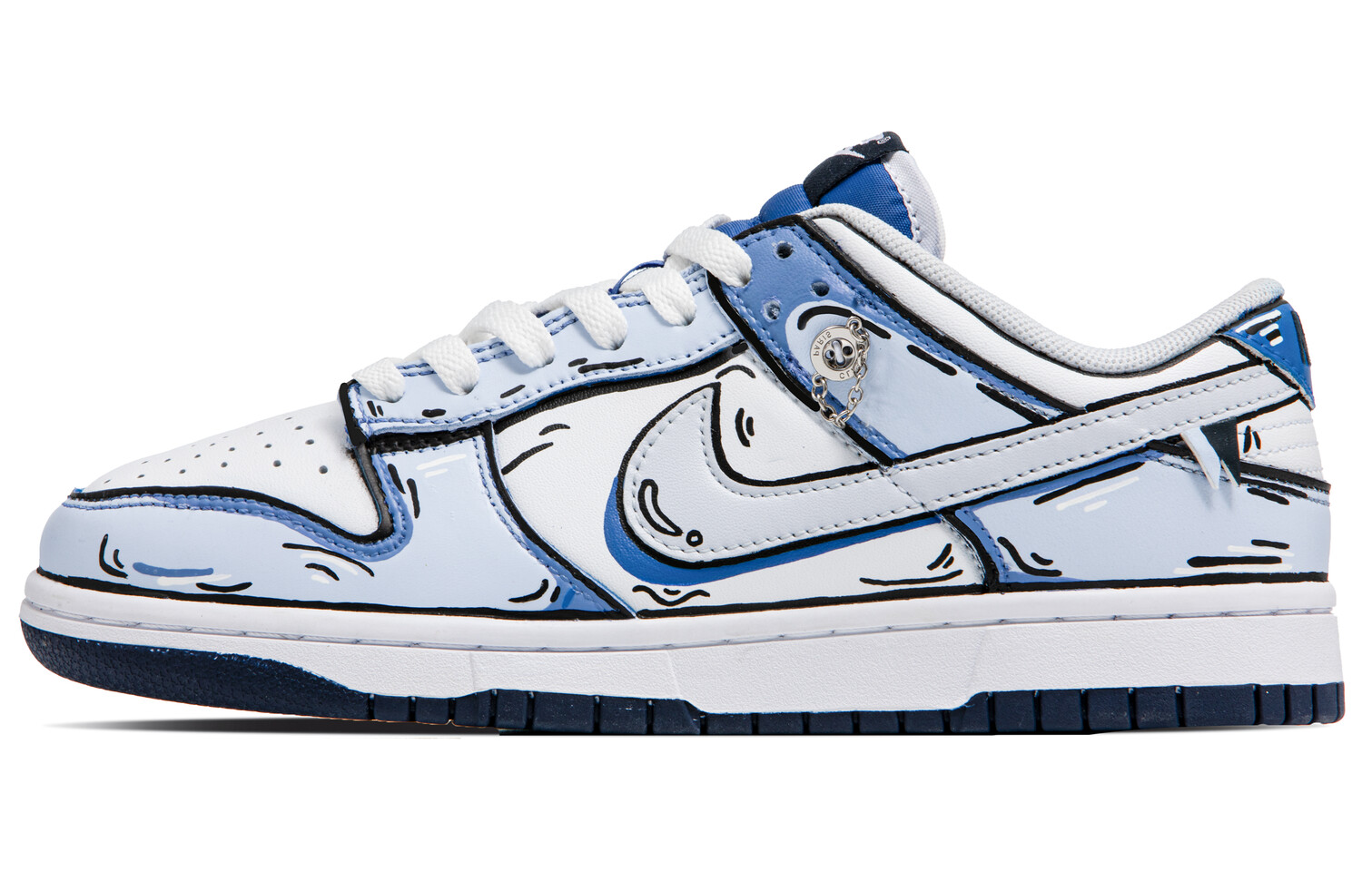 

Кроссовки Nike Dunk Skateboarding Shoes Men Low-top White/blue, белый