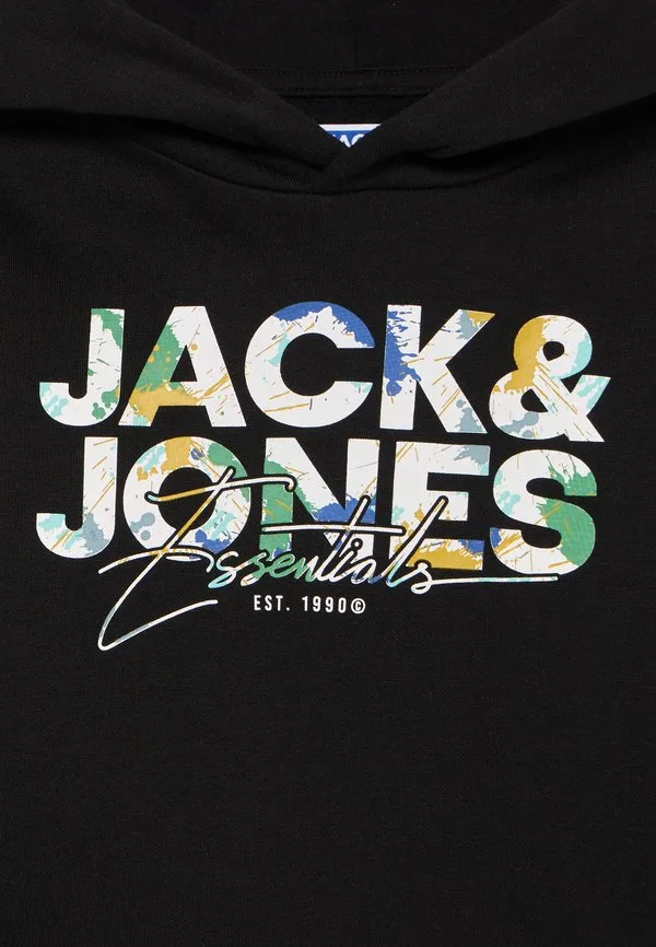 Худи jjgeplas hood Jack & Jones Junior, Black — фото 3