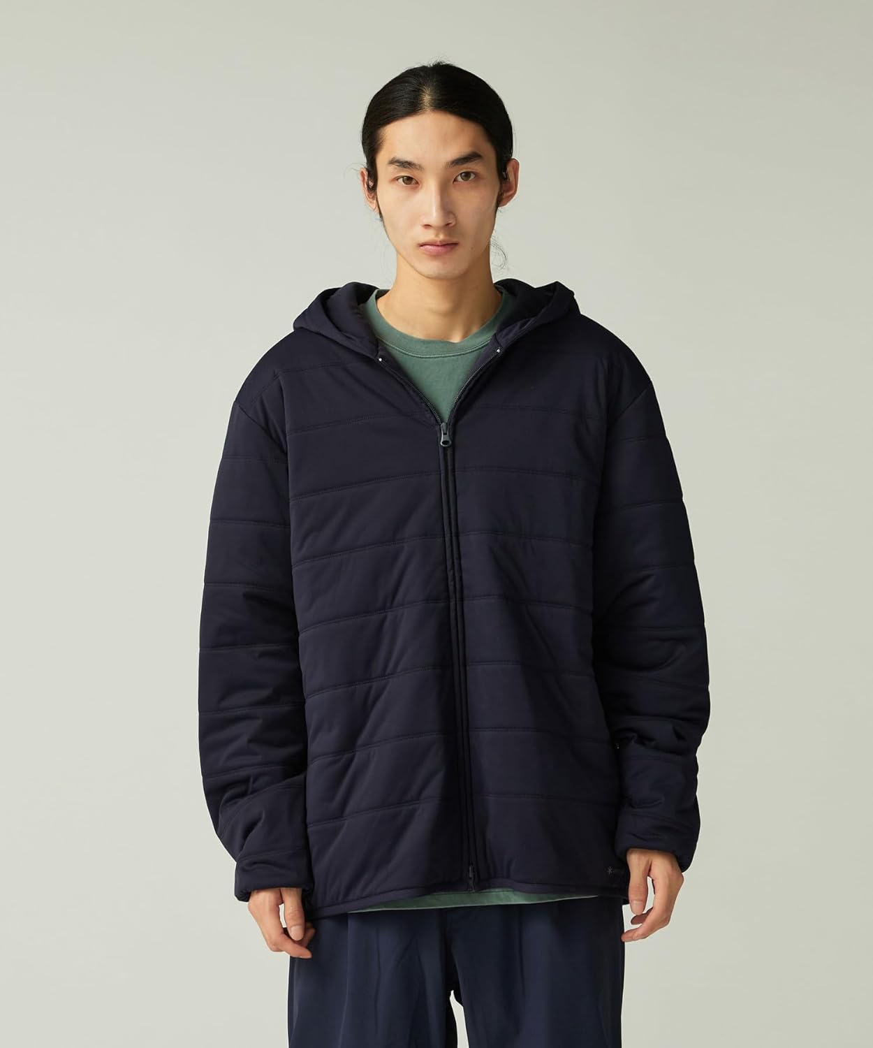 

Утепленная толстовка Snow Peak SW-25AU002 на молнии, унисекс, темно-синий