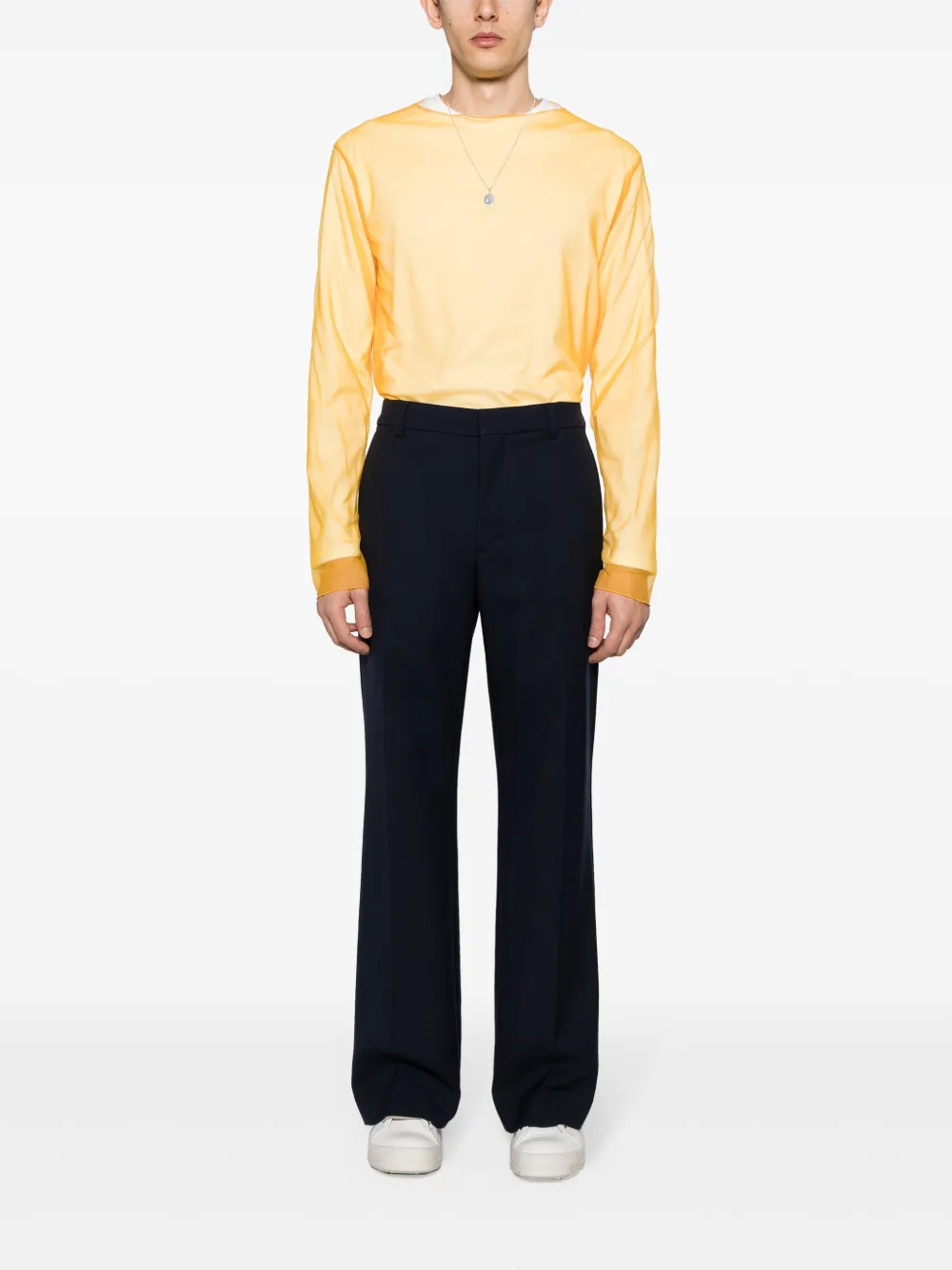 Многослойная футболка JIL SANDER, оранжевый — фото 2