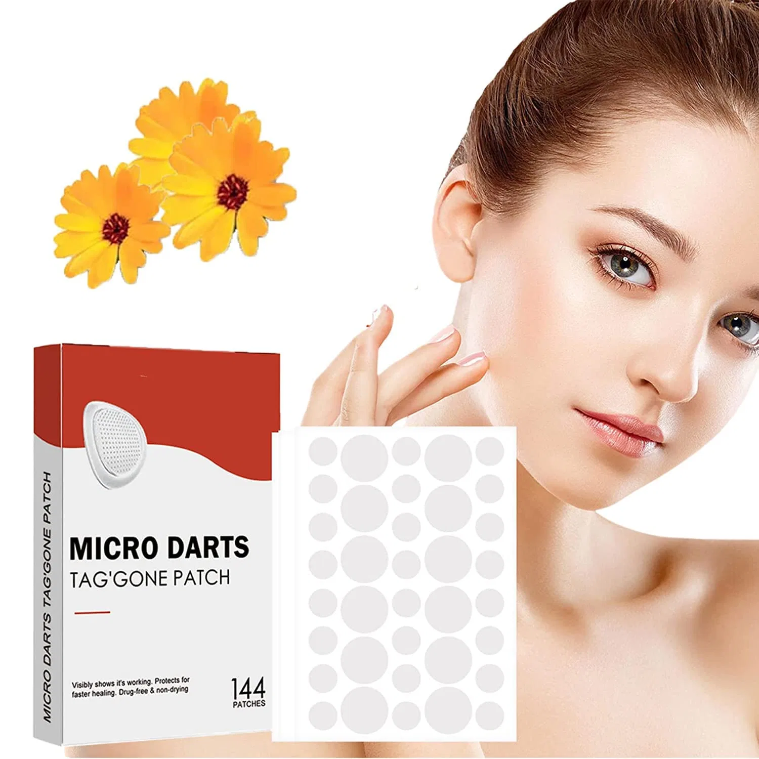 Патчи Blusoms Microdarts Tag'gone для лица и кожи ‎Ashopfun, 1 Box