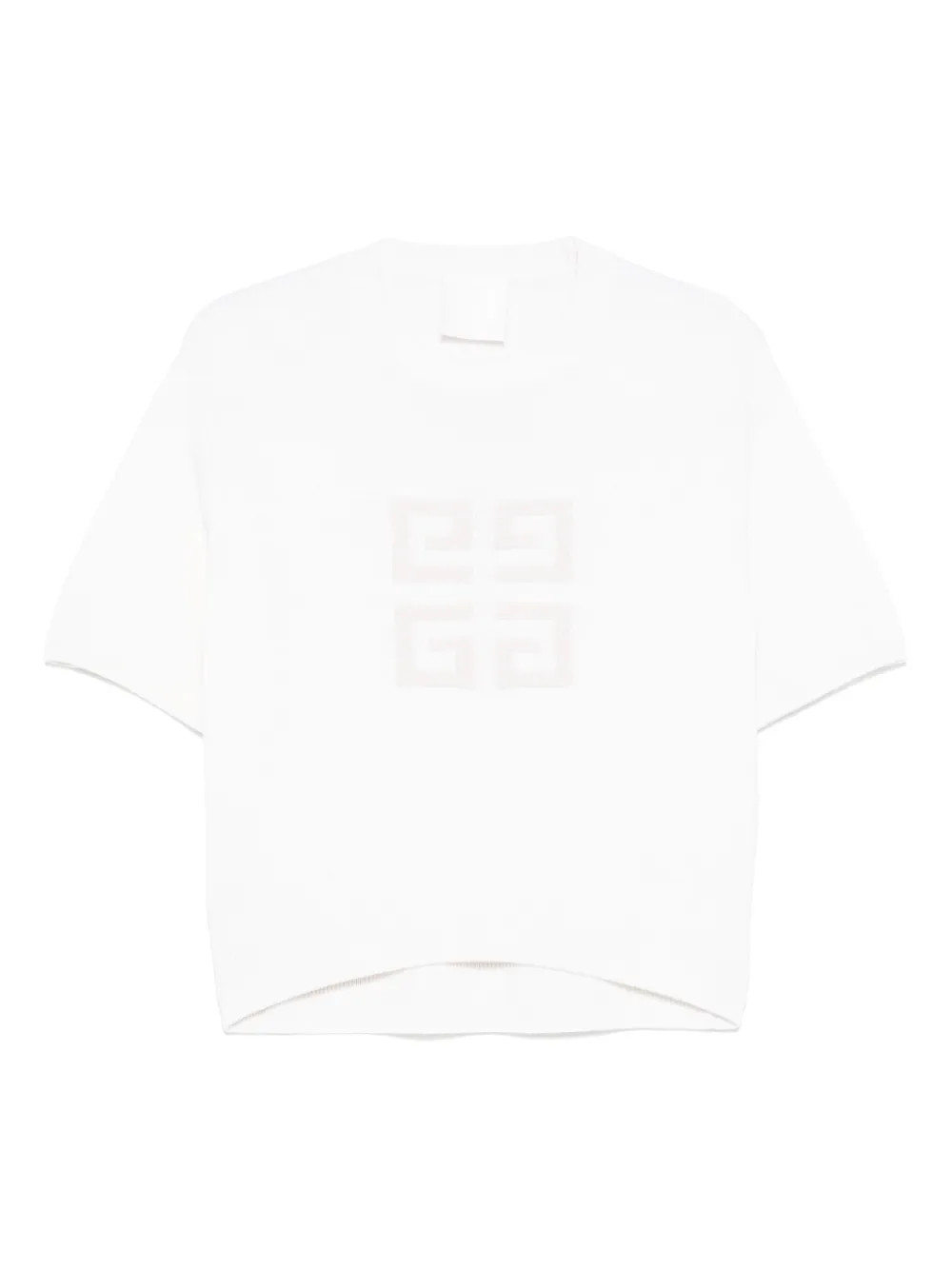 

Кашемировый топ с логотипом 4G Givenchy, белый