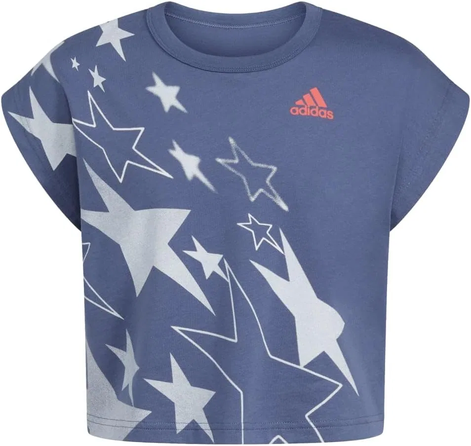 Детская футболка без рукавов Adidas для девочек (для детей постарше), Lt Navy