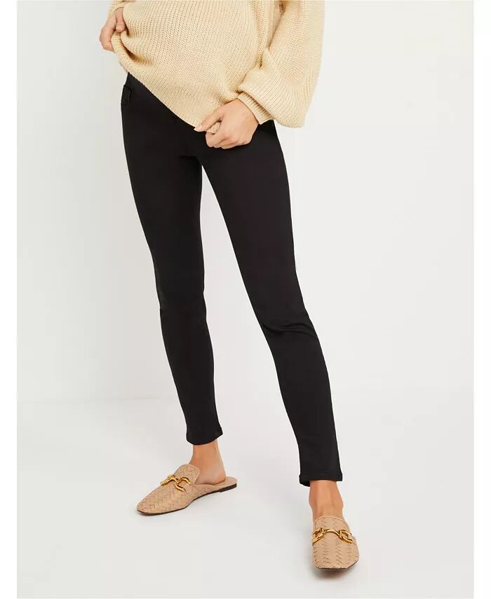 

Женские джеггинсы для беременных цвета индиго и синего цвета Secret Fit Over the Belly Stretch Ankle Maternity - Motherhood Maternity, черный