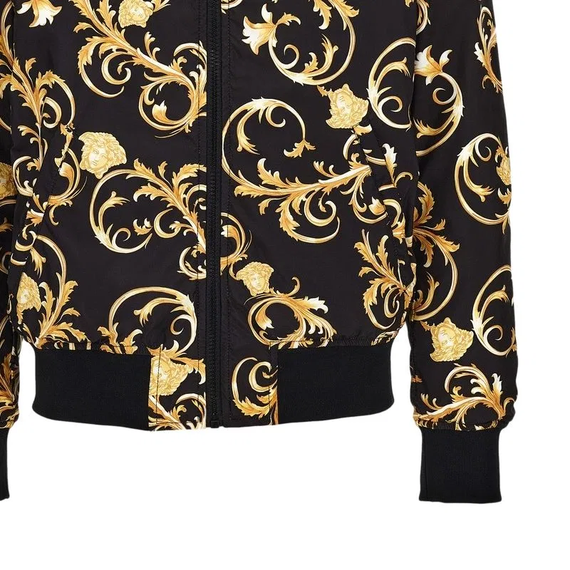 Бейсбольная куртка Versace SS26 черная — фото 4