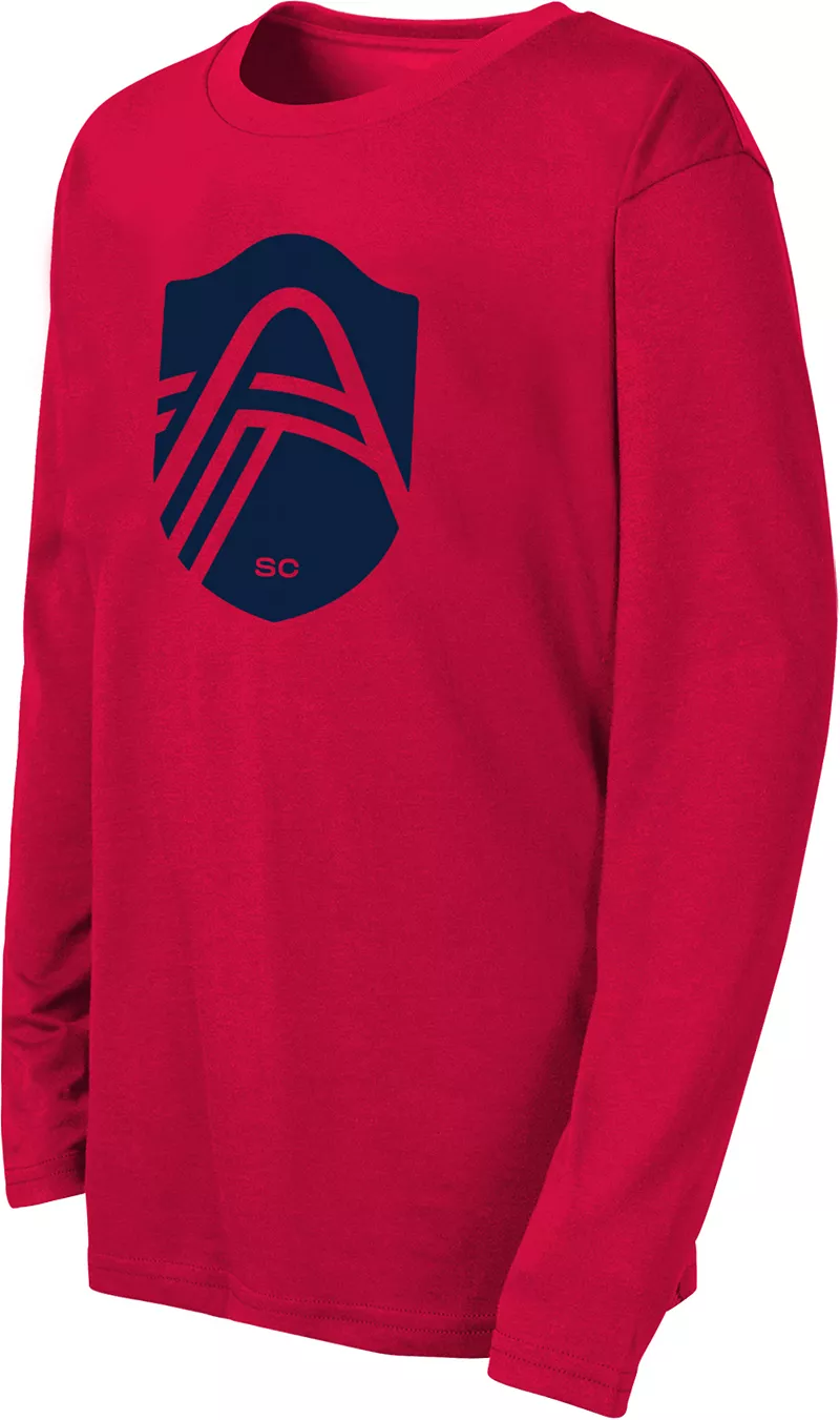

Красная рубашка с длинным рукавом MLS Youth St. Louis City SC Outerstuff