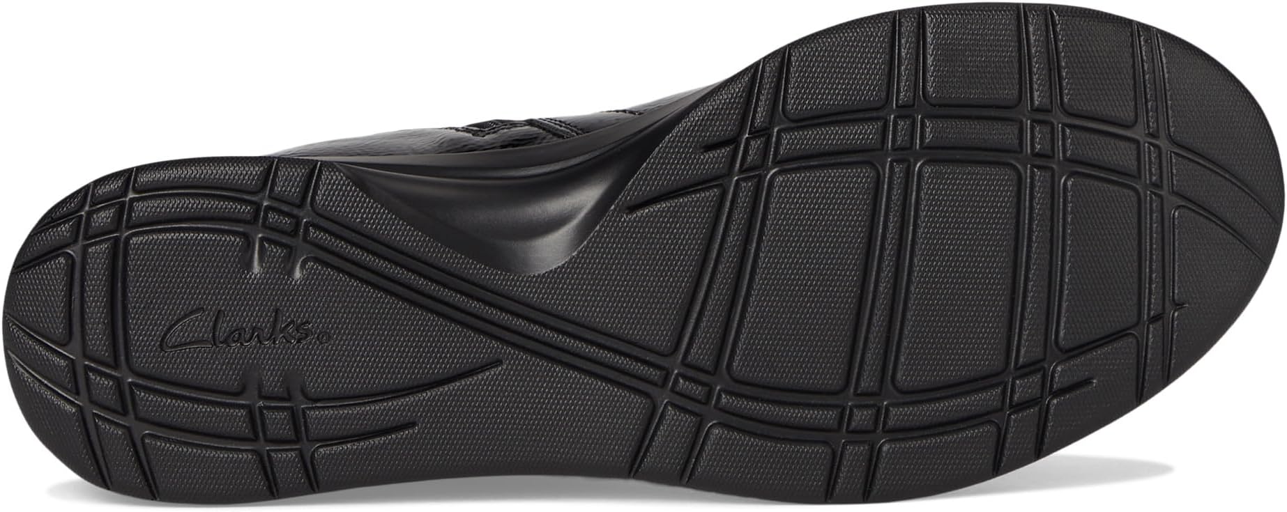 Ботинки женские Clarks Ellowyn Strap лакированные с пряжкой, черный — фото 3