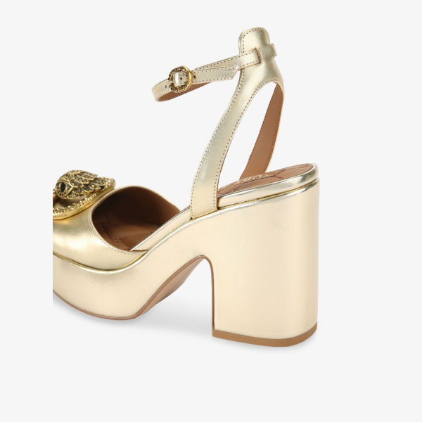Туфли-челси Kurt Geiger London на платформе, золотой — фото 4