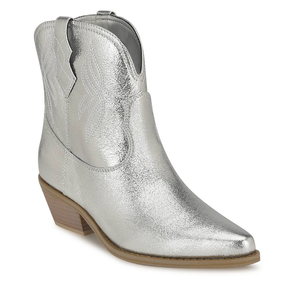 

Женские ботильоны в стиле вестерн Nine West Texen, цвет Silver