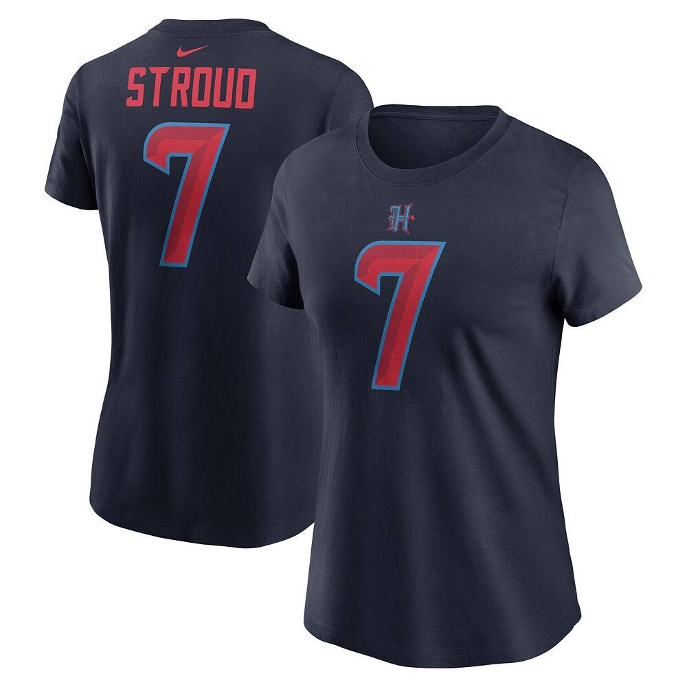 

Женские кроссовки Nike C. Темно-синяя футболка Stroud Houston Texans с именем и номером игрока, цвет Txs Navy