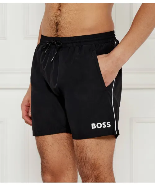 

Пляжные шорты Regular fit Boss Bodywear, черный