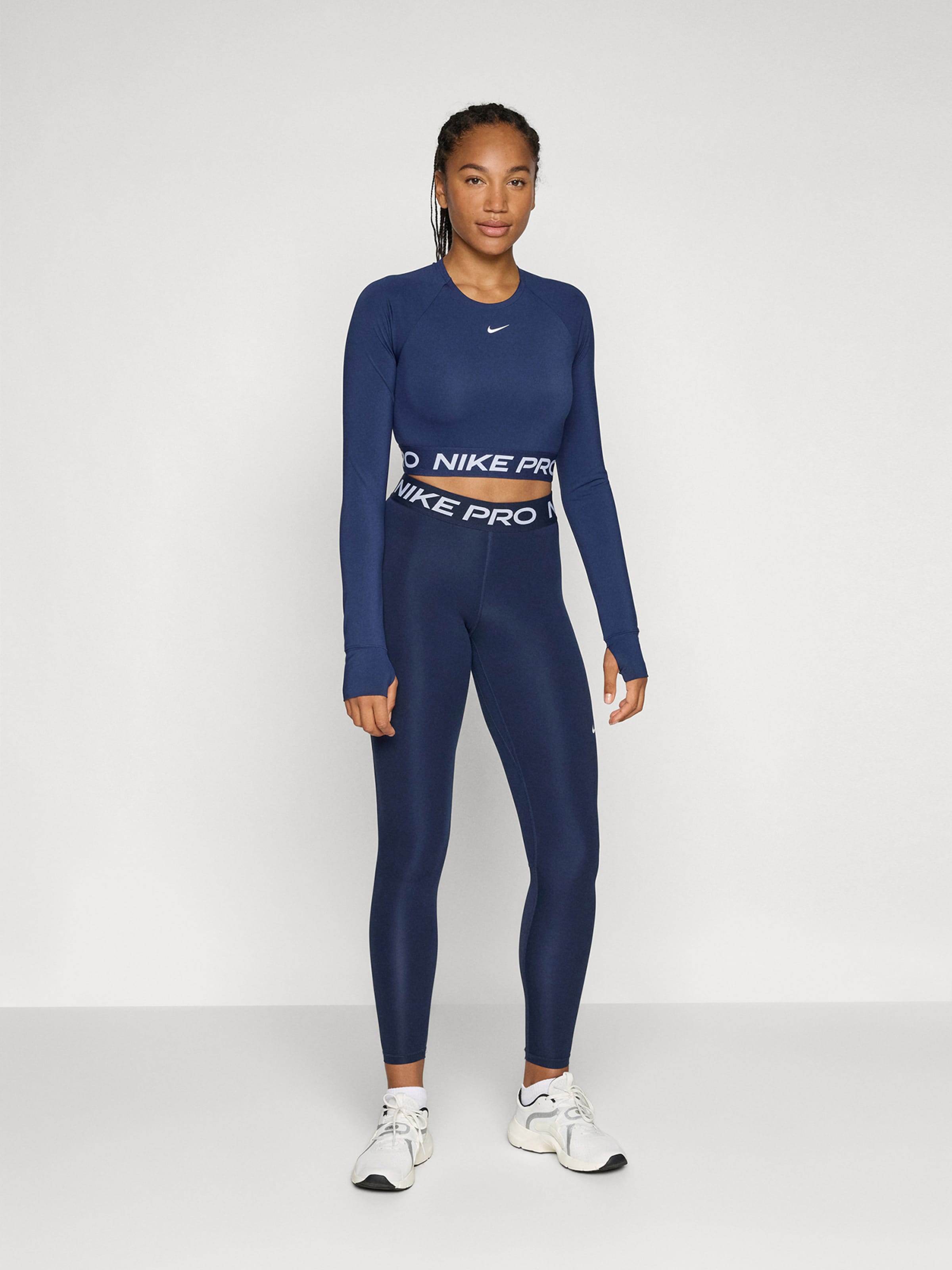 NIKE Футболка Performance 'Pro' в цвете Navy — фото 4