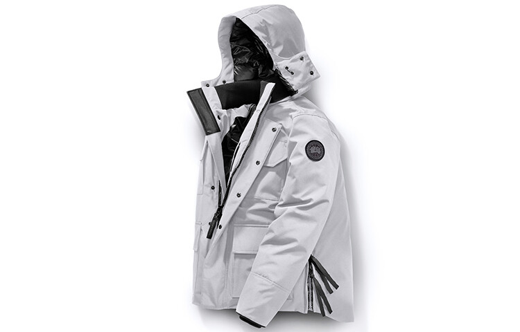 

Мужской пуховик Canada Goose, цвет silver birch color