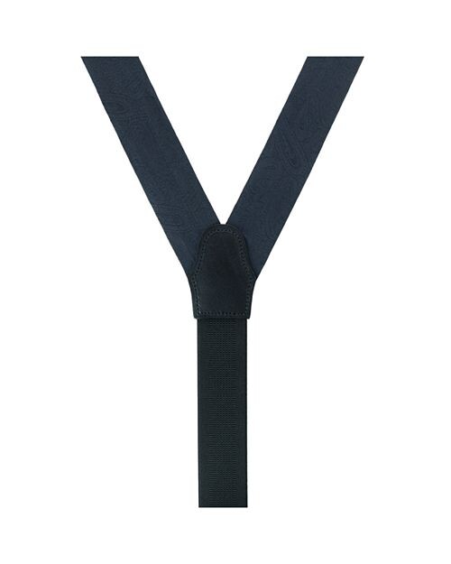 Черные формальные подтяжки Banbury с узором пейсли Trafalgar, цвет Black — фото 2