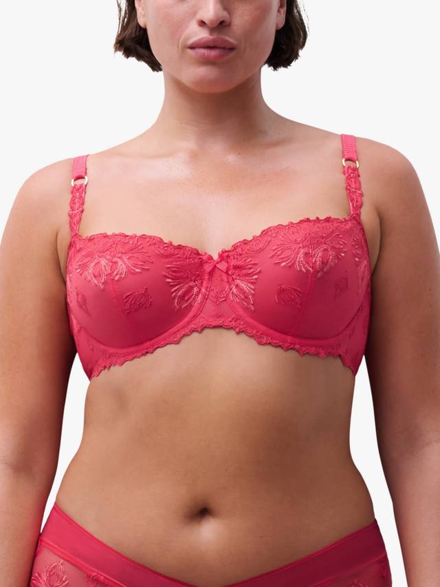 

Бюстгальтер балконет с кружевом Champs Elysées Chantelle, Sweet Velvet Red