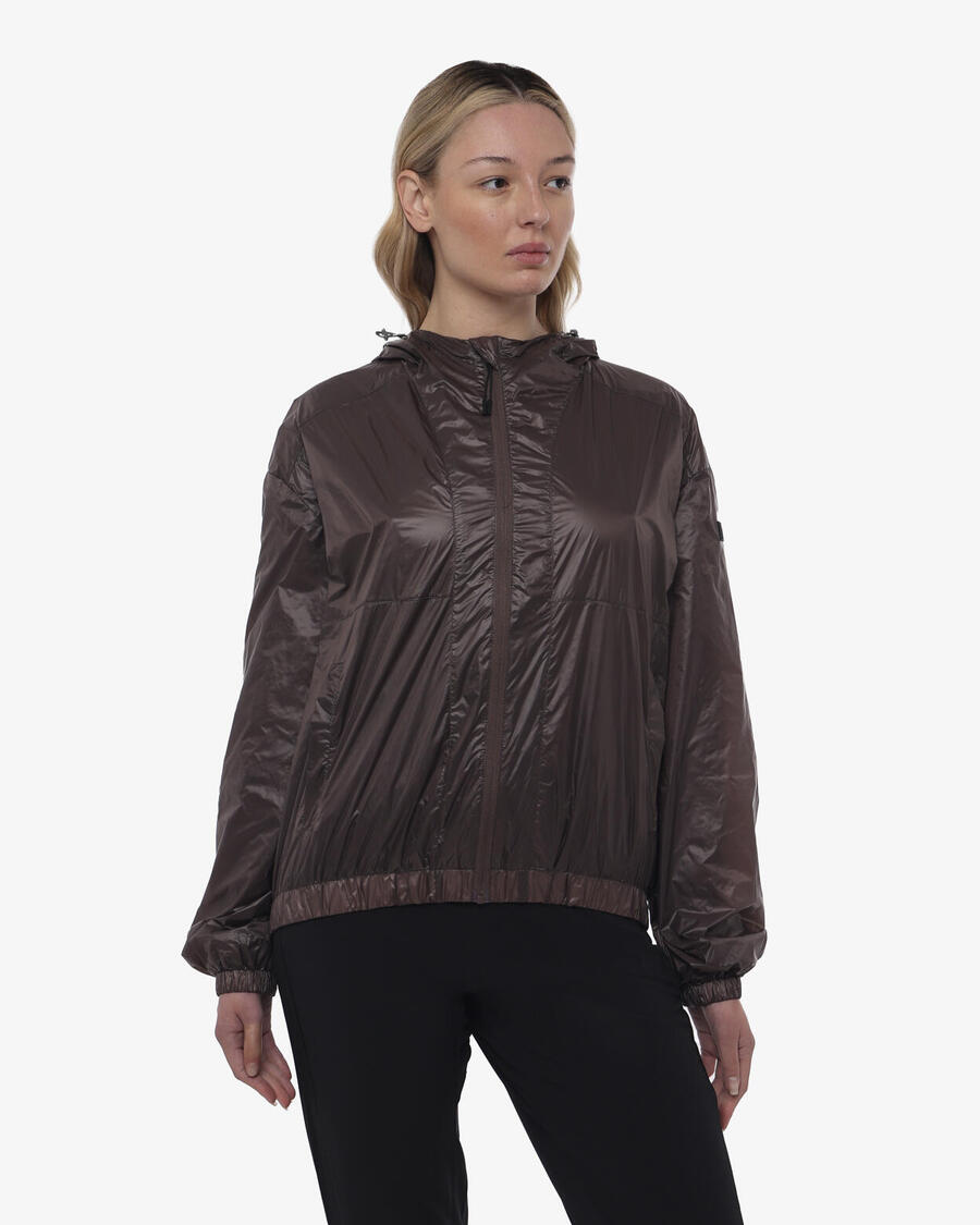 

JAKED Синтетическая спортивная куртка серо-пепельно-серого цвета для женщин