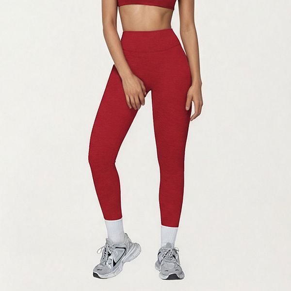 

Женские леггинсы с высокой талией, бесшовные, компрессионные, полной длины Anna-Kaci, Red