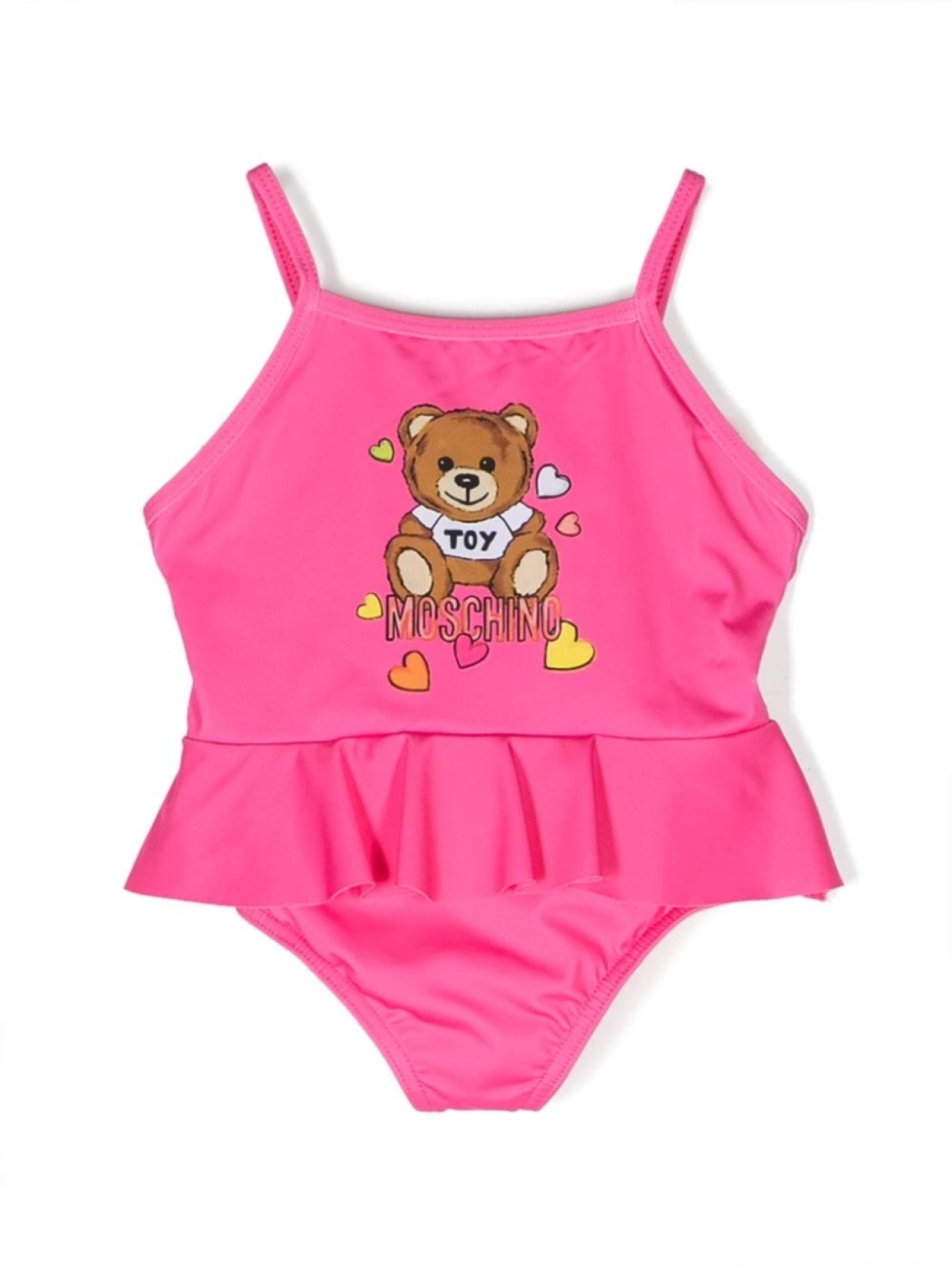 

Moschino Kids купальник с принтом Teddy Bear, розовый