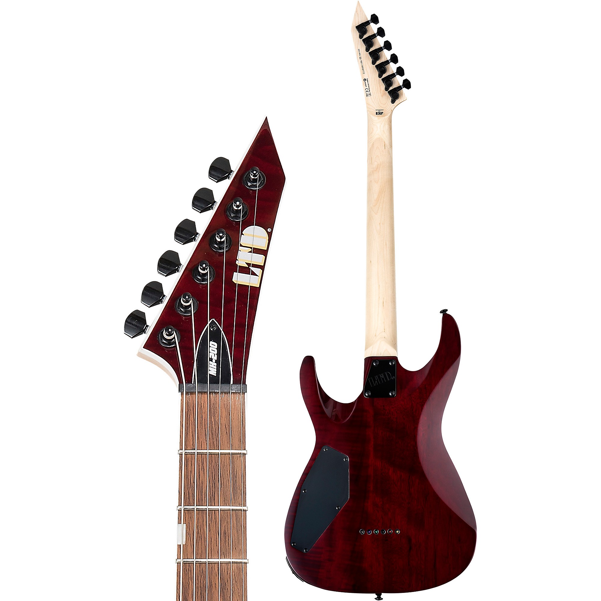 

Электрогитара ESP LTD MH-200QM NT See-Thru Black Cherry