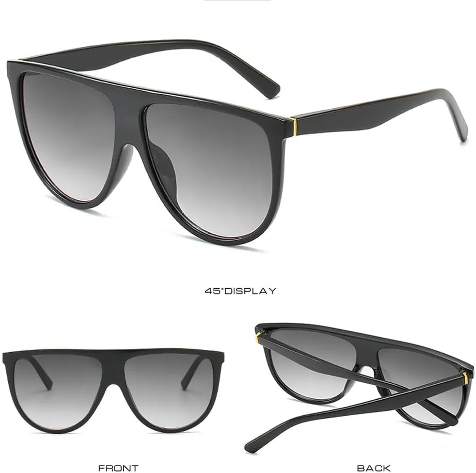 

Роскошные женские солнцезащитные очки в стиле ретро-винтаж, с плоской верхней частью, увеличенного размера, с защитой от ультрафиолета UV400 HVTVTLA, Pink