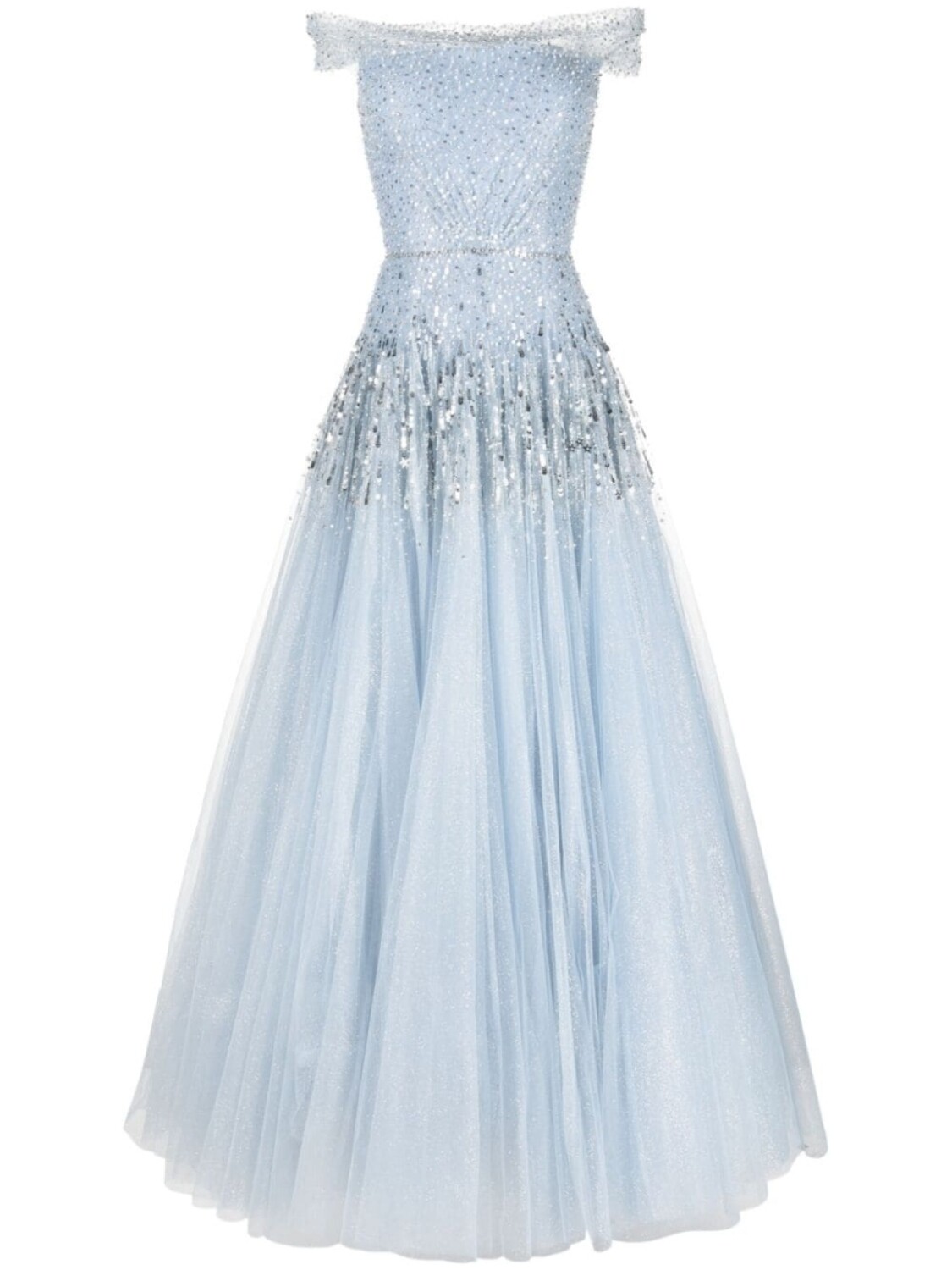 

Вечернее платье Sirena с пайетками Jenny Packham, синий
