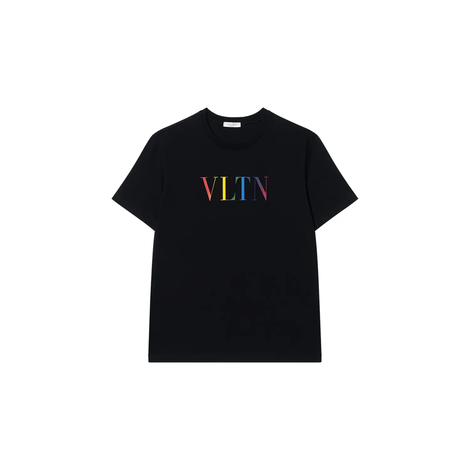 

Valentino Мужская черная футболка с круглым вырезом, умеренно прямой крой