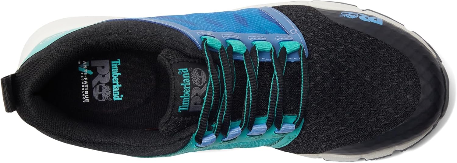 Timberland PRO мужские защитные туфли Powertrain Alloy Toe, Black/Aqua — фото 2