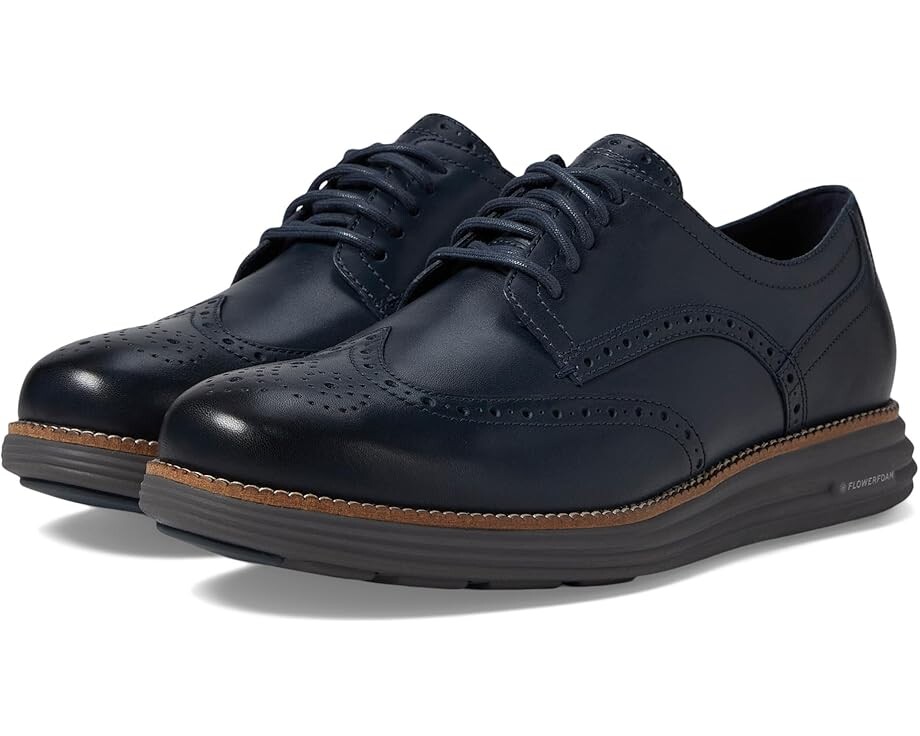 

Оксфорды Cole Haan Original Grand Remastered Wing Tip, цвет Blueberry/Pvmt