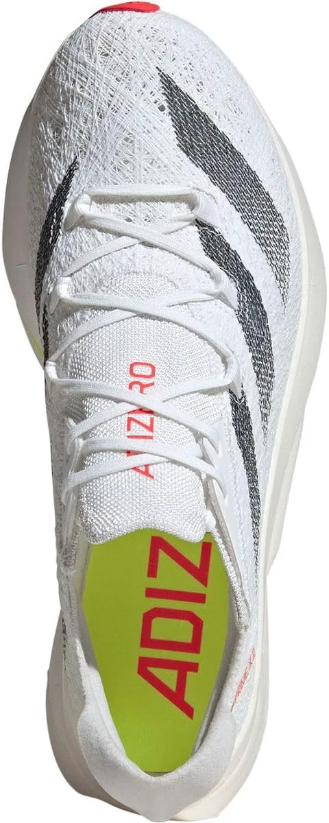 Мужские беговые кроссовки Adidas Adizero Prime 2.0 Strung - белые, белый/черный/красный — фото 2