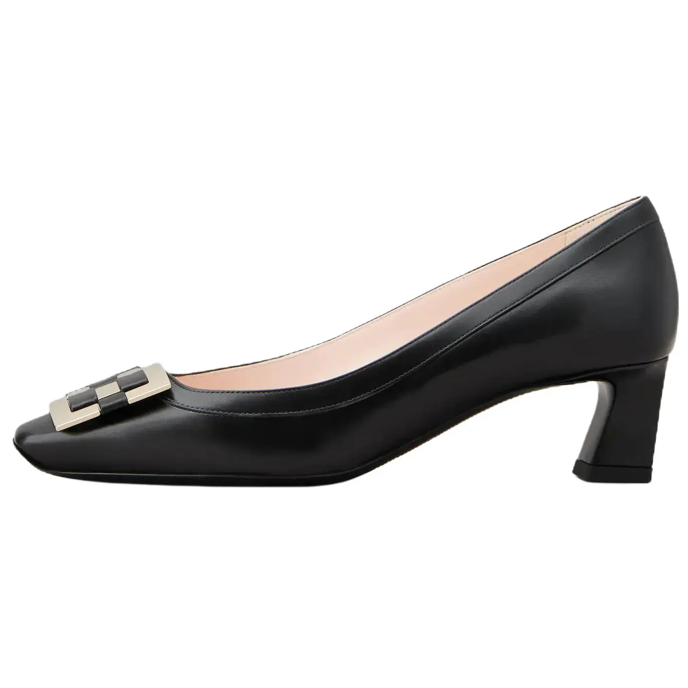 Roger Vivier Туфли на высоком каблуке Trompette Block Heel 4,5 см, женские, черные