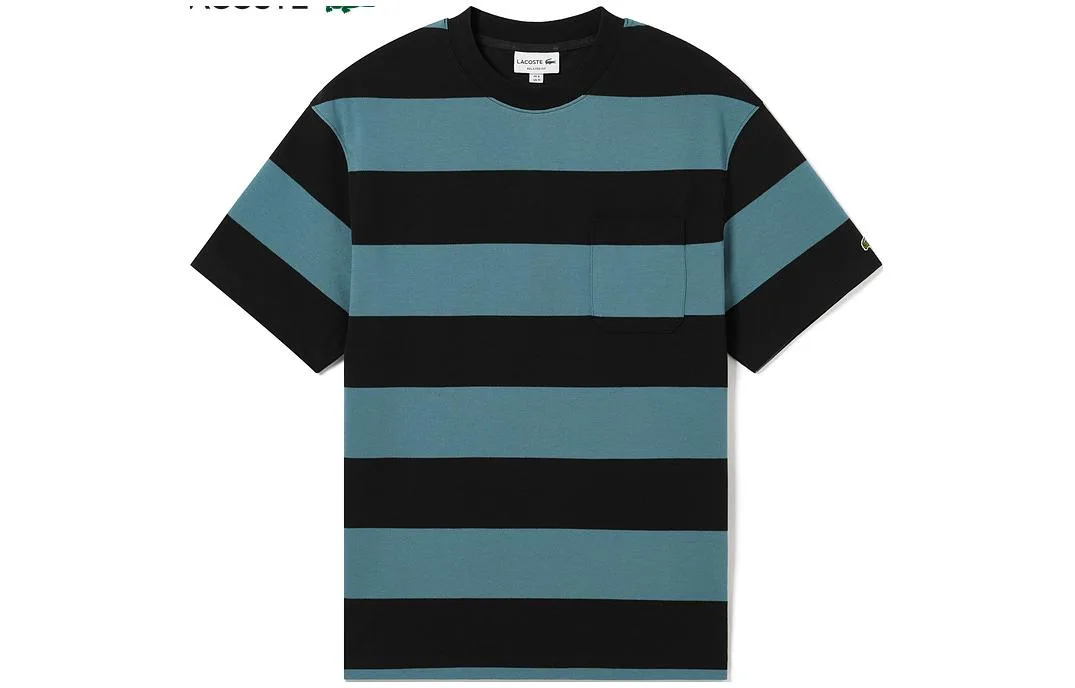 Футболка мужская Lacoste с круглым вырезом, цвет ISJ/синий / черный Multicolor