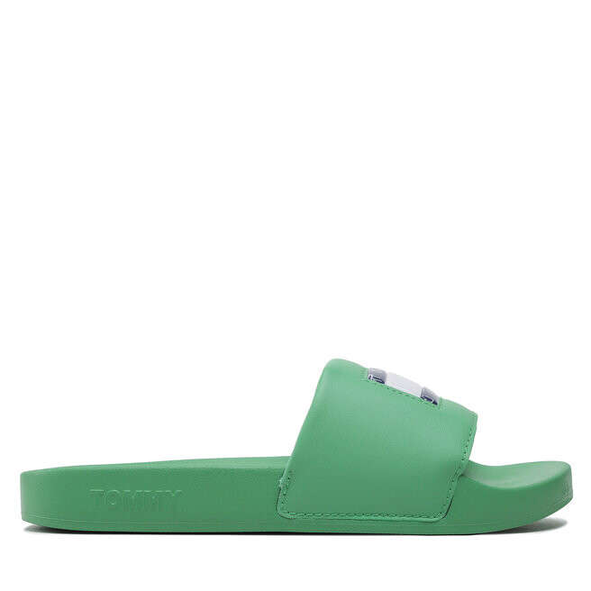 

Шлепанцы Tommy Jeans Flag Print Pool Sld EN0EN02108 Coastal Green LY3, зеленый
