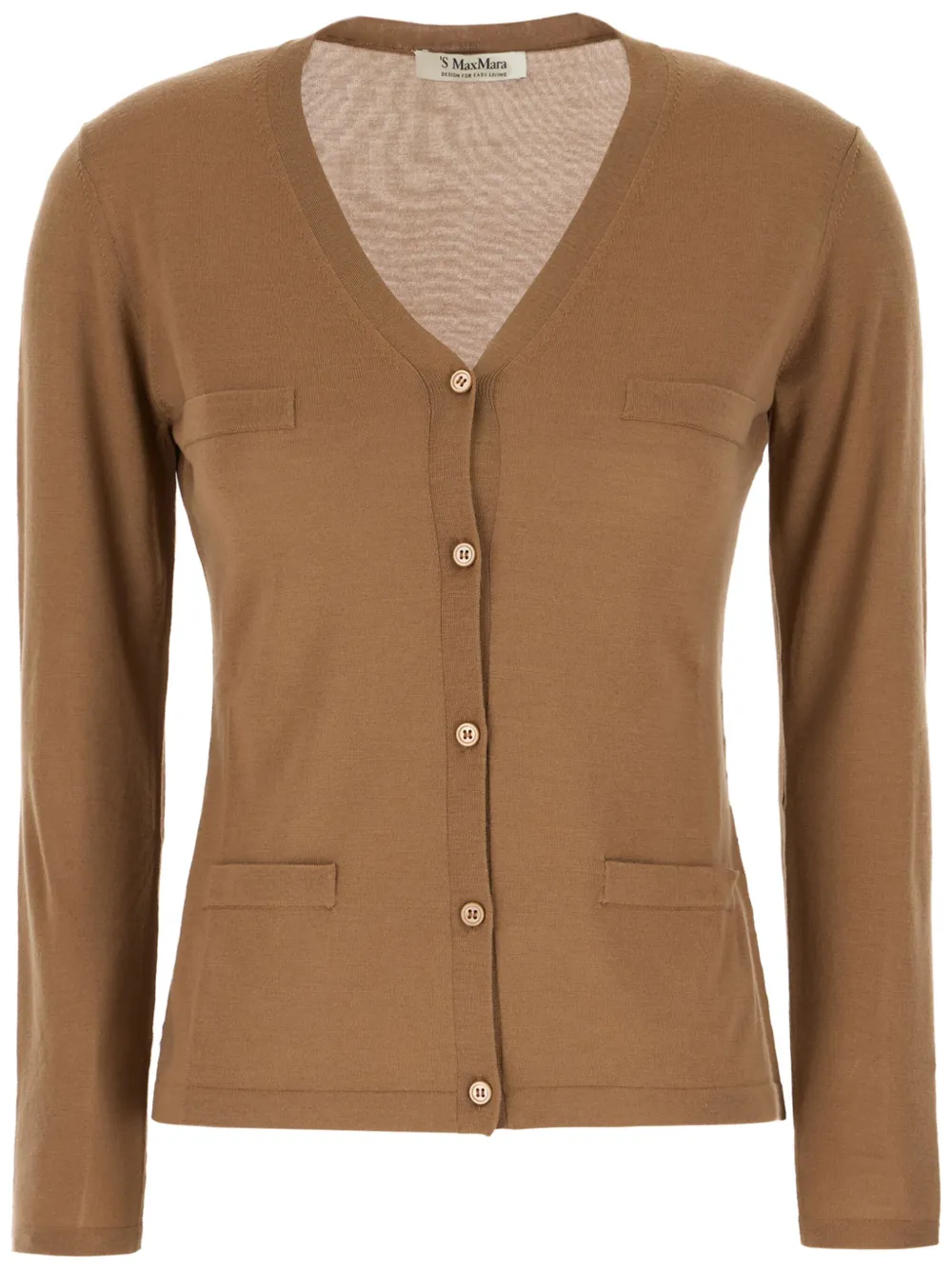 

Шерстяной кардиган MAX MARA, коричневый
