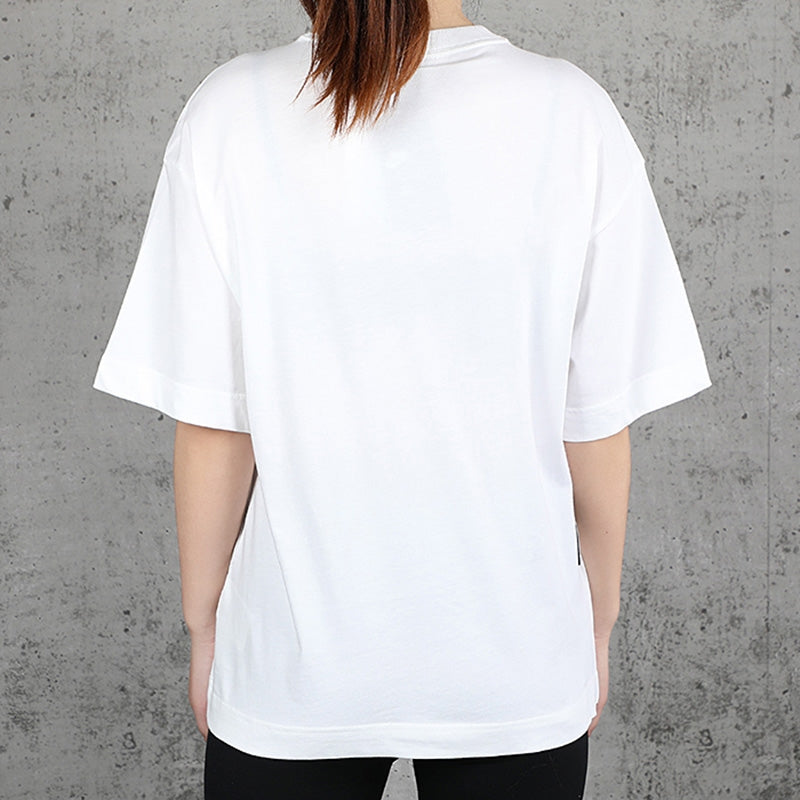 Футболка (WMNS) Nike Air Alphabet Logo Printing Sports Round Neck Pullover Short Sleeve White T-Shirt — фото 4
