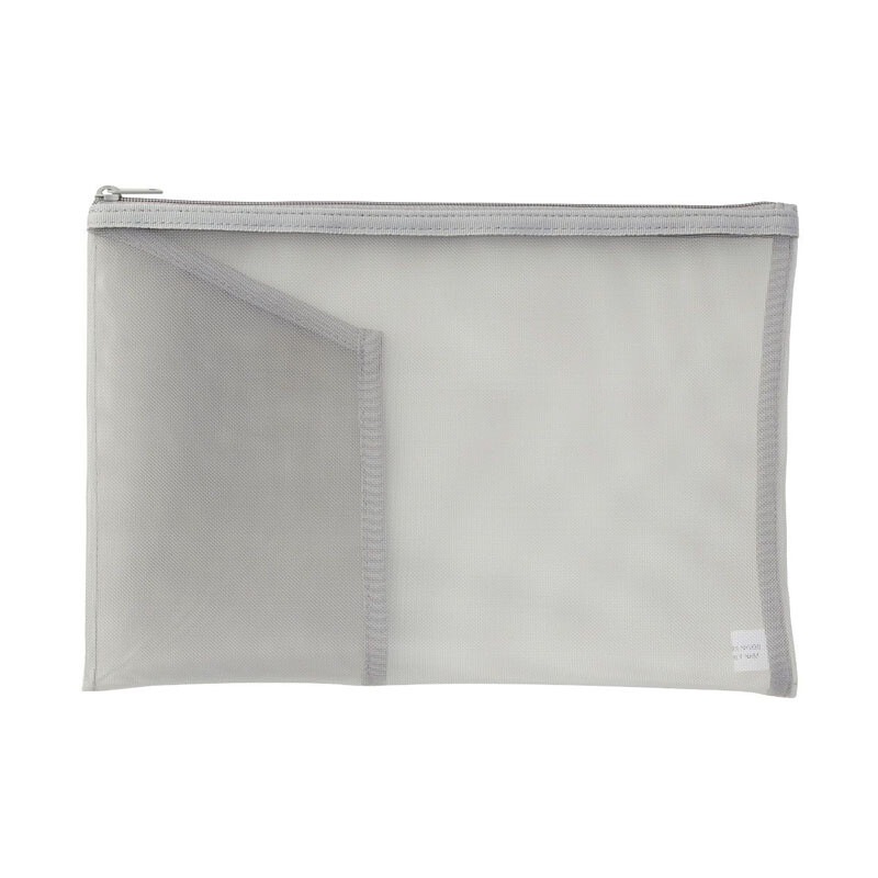 

Сумка сетчатая Muji с карманом, серый