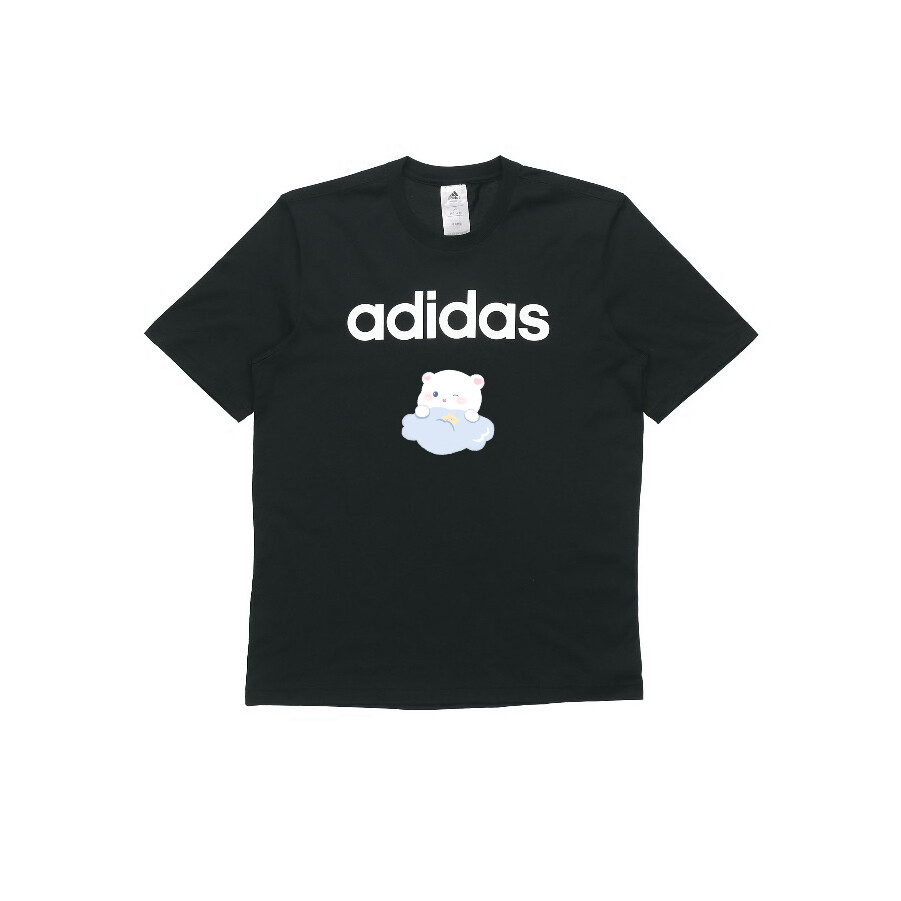 

Футболка унисекс черная Adidas, черный