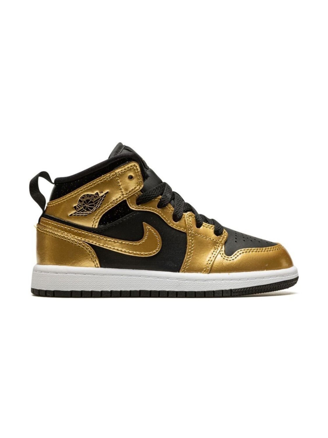 Jordan кроссовки Jordan 1 Mid SE Metallic Gold, черный — фото 2