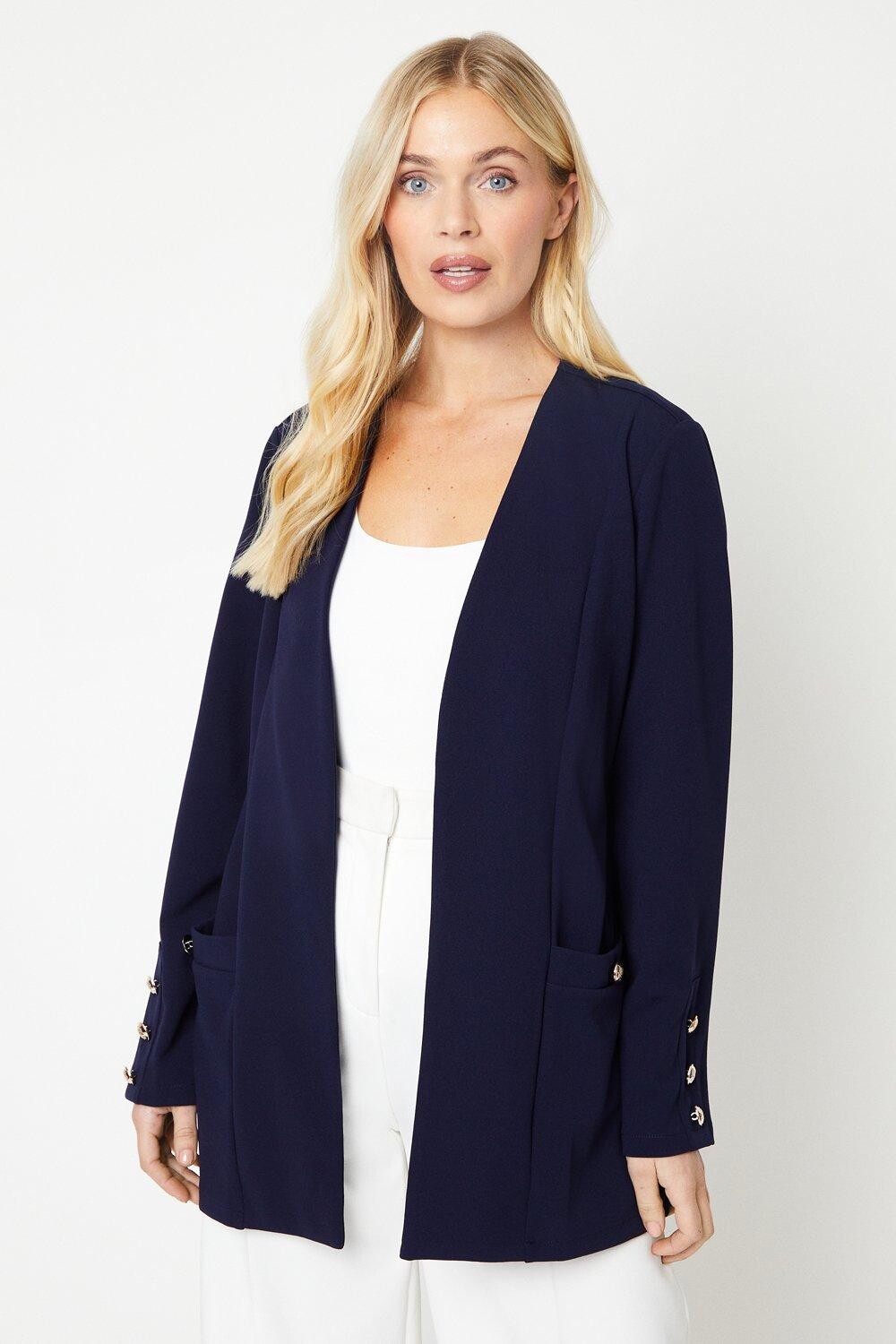 

Удлиненная куртка Petite Smart Wallis, темно-синий, Черный, Удлиненная куртка Petite Smart Wallis, темно-синий