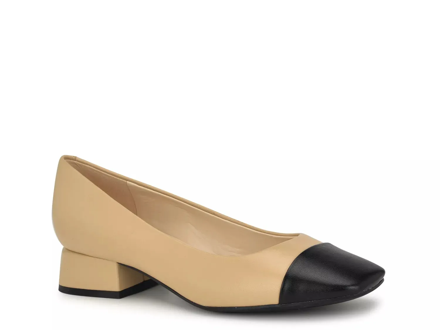 Туфли-лодочки Nine West Sophe, светло-бежевый/черный