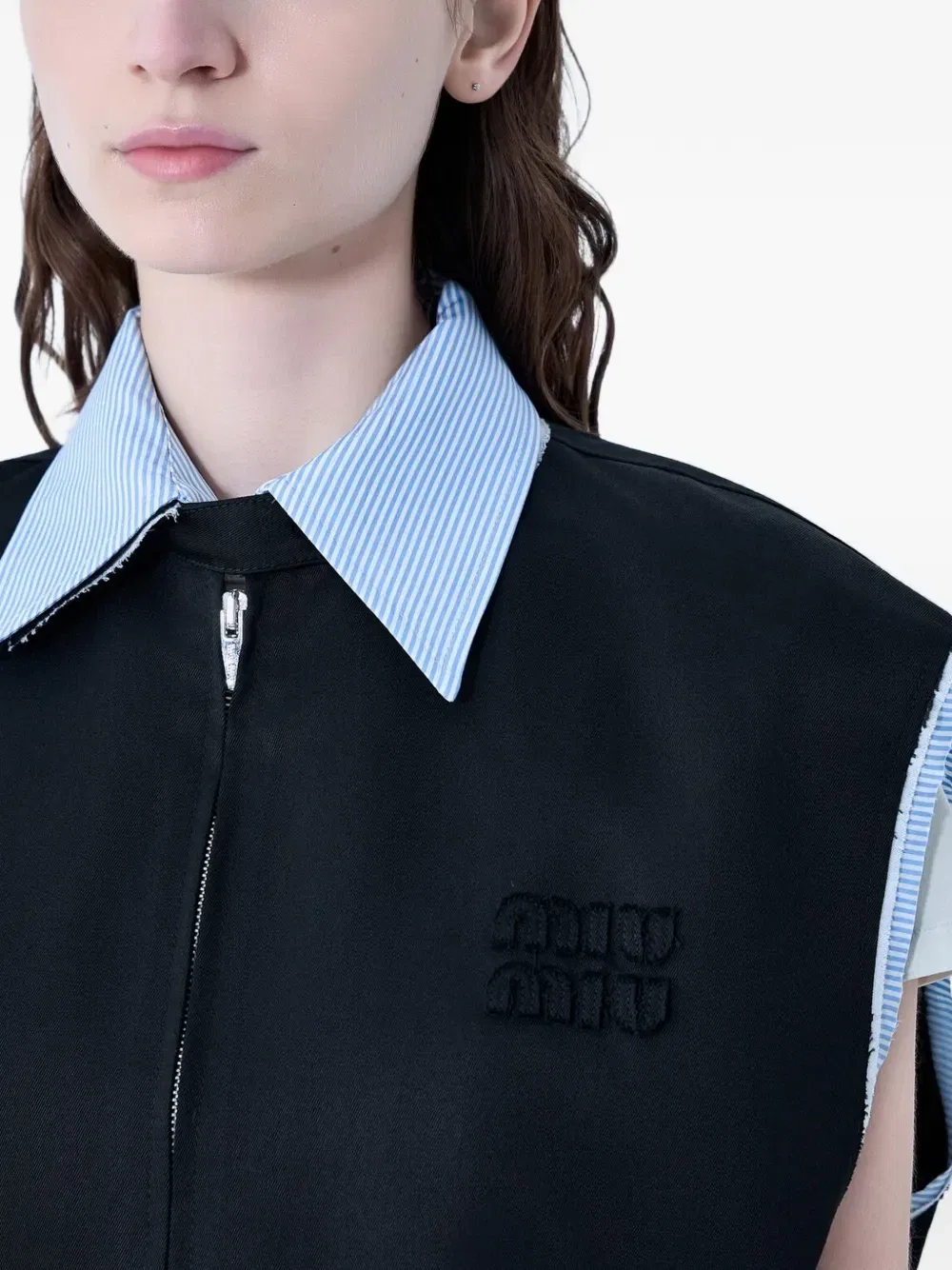 Жилет Miu Miu, черный — фото 4