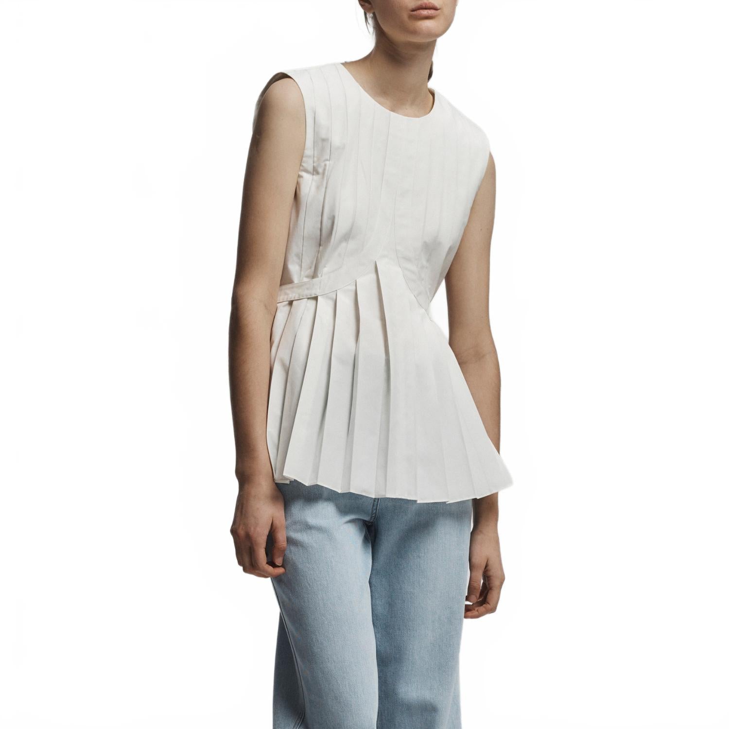 

Калли плиссированный топ в цвете айвори Saint Art, слоновая кость