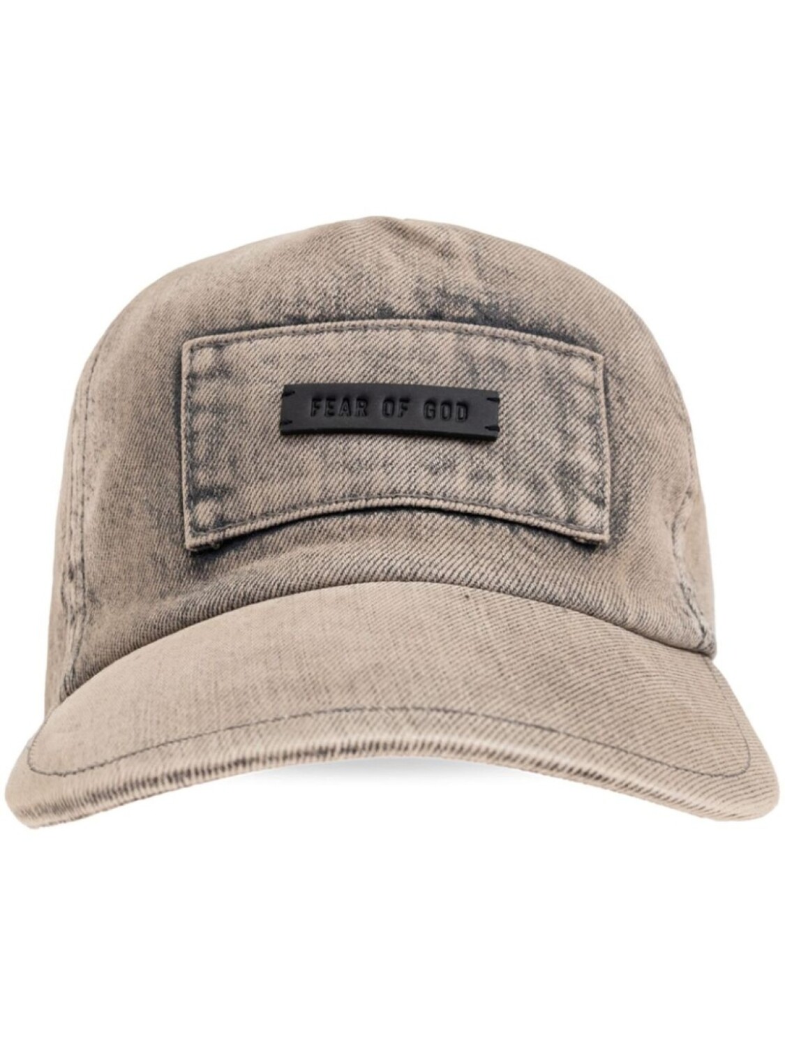 

Кепка из денима с логотипом Fear Of God, серый