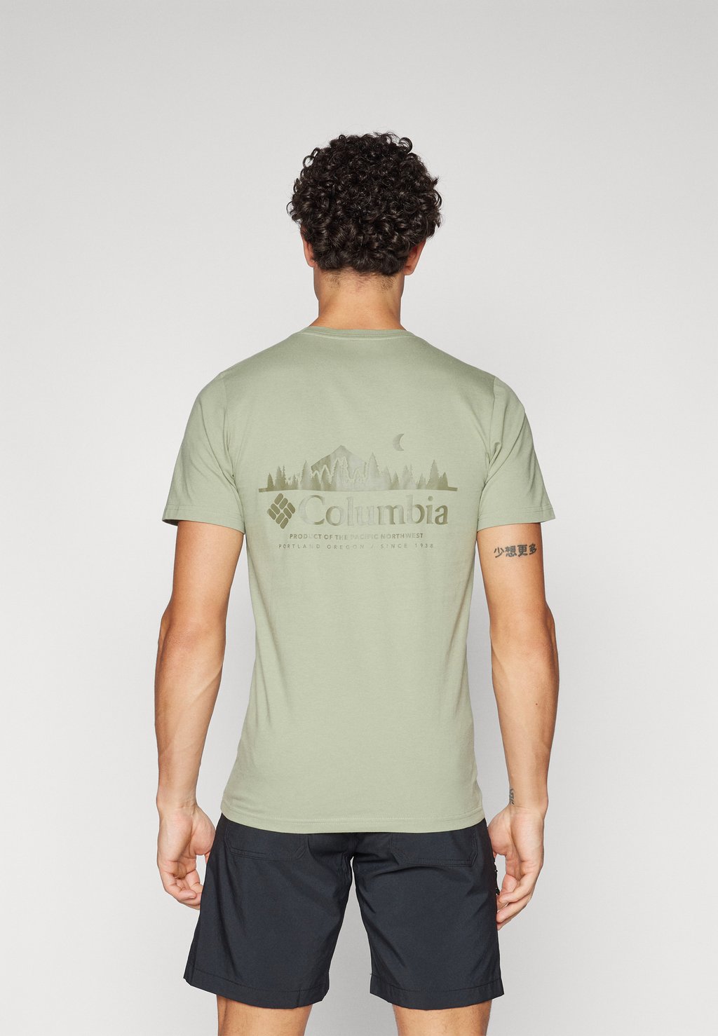 

Футболка с принтом RAPID RIDGE BACK GRAPHIC TEE Columbia, светло-зеленый