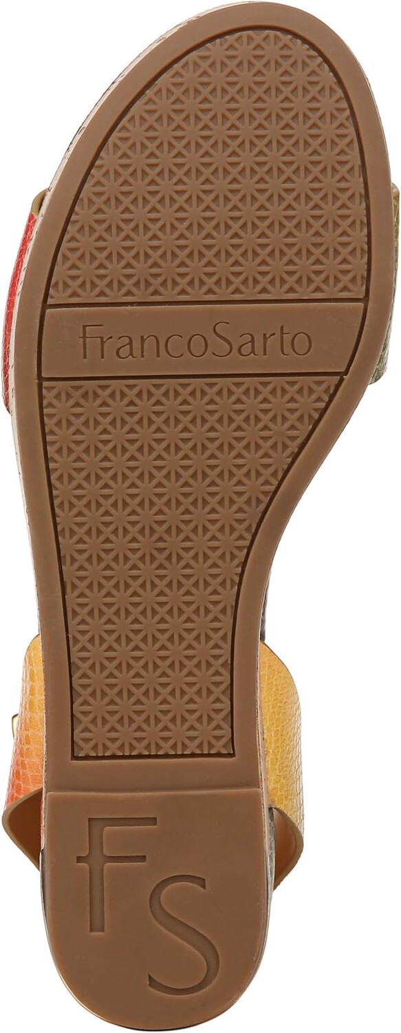 Туфли Franco Sarto Presley Platform Wedge Sandals, цвет Multi Snake Print Faux Leather — фото 3