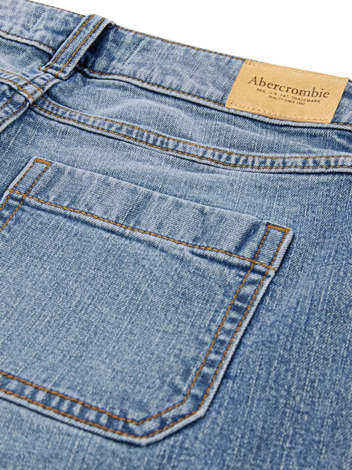 Джинсы свободного кроя со вставками ABERCROMBIE FITCH KIDS — фото 3